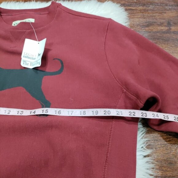 NWT The Black Dogs Mens XS Classic Heavyweight Crew Neck Graphic Sweatshirt Burg - Picture 13 of 13